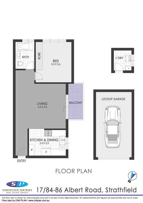 Floorplan of Homely apartment listing, 17/84 Albert Road, Strathfield NSW 2135