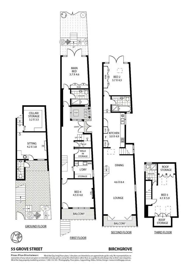 Floorplan of Homely house listing, 55 Grove Street, Birchgrove NSW 2041