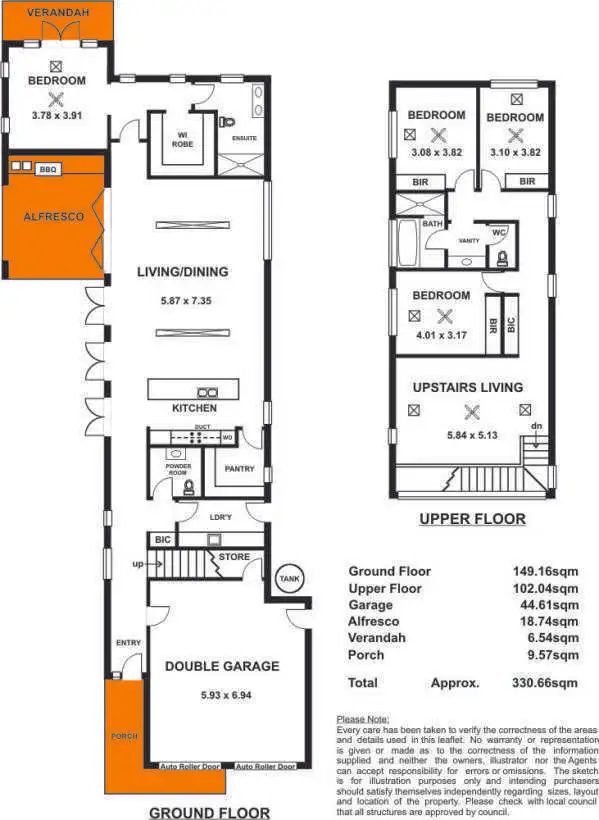 Floorplan of Homely house listing, 5 Allen Grove, Unley SA 5061