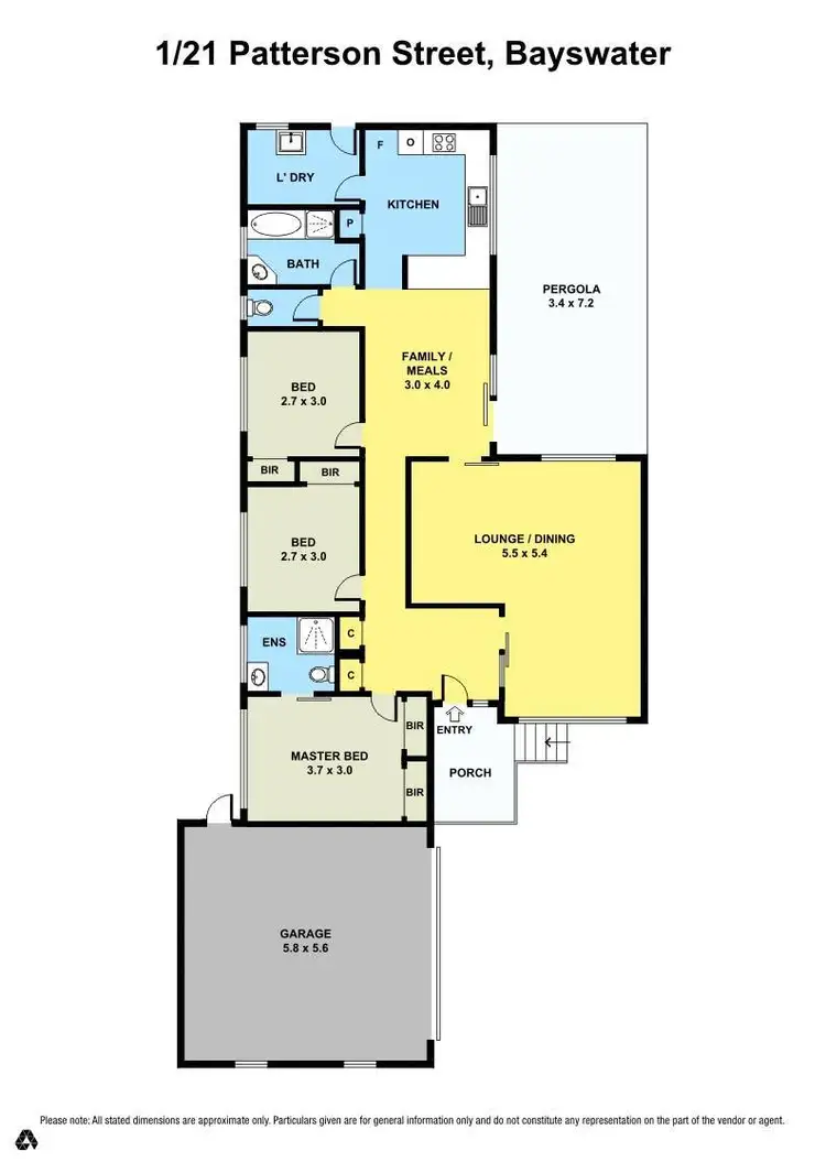 Floorplan of Homely unit listing, 1/21 Patterson Street, Bayswater VIC 3153