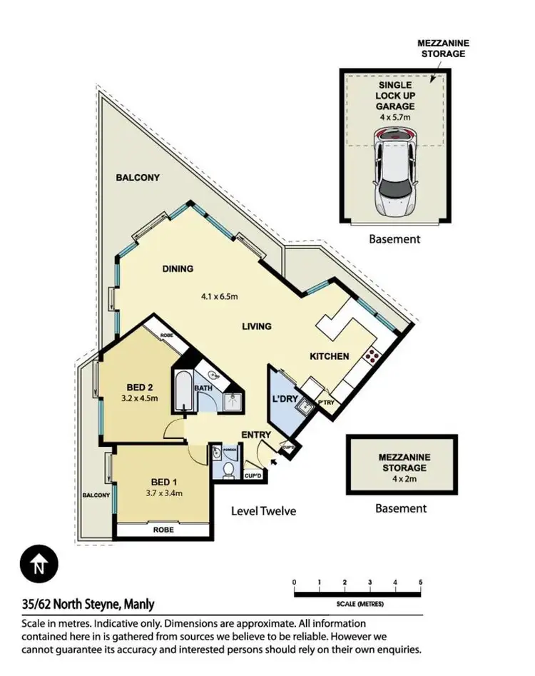 Floorplan of Homely apartment listing, 35/62-64 North Steyne, Manly NSW 2095