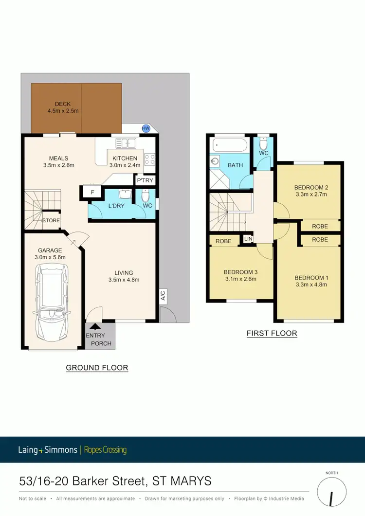 Floorplan of Homely townhouse listing, 53/16-20 Barker Street, St Marys NSW 2760
