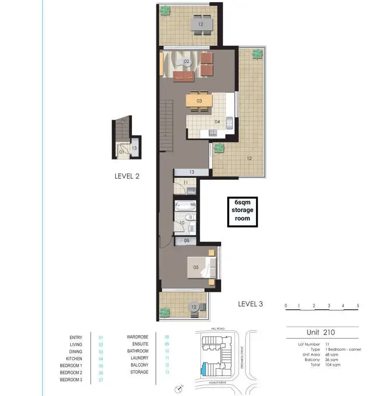 Floorplan of Homely apartment listing, 210/37 Amalfi Drive, Wentworth Point NSW 2127
