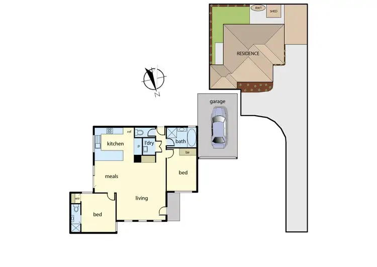 Floorplan of Homely unit listing, 10A Puffin Court, Endeavour Hills VIC 3802