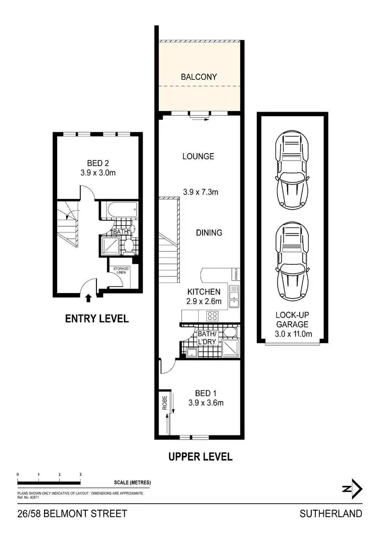 Floorplan of Homely apartment listing, 26/58 Belmont Street, Sutherland NSW 2232