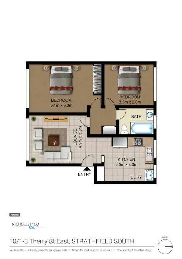 Floorplan of Homely apartment listing, 10/1-3 Therry Street, Strathfield South NSW 2136