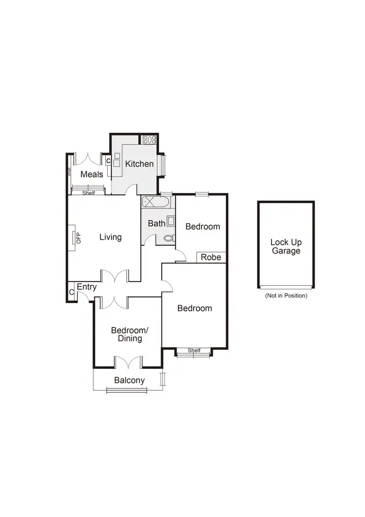 Floorplan of Homely apartment listing, 6/67 Shelley Street, Elwood VIC 3184