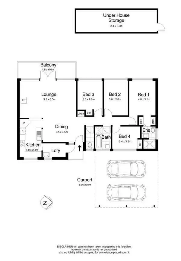 Floorplan of Homely house listing, 16 Cleveland Place, Bonnet Bay NSW 2226