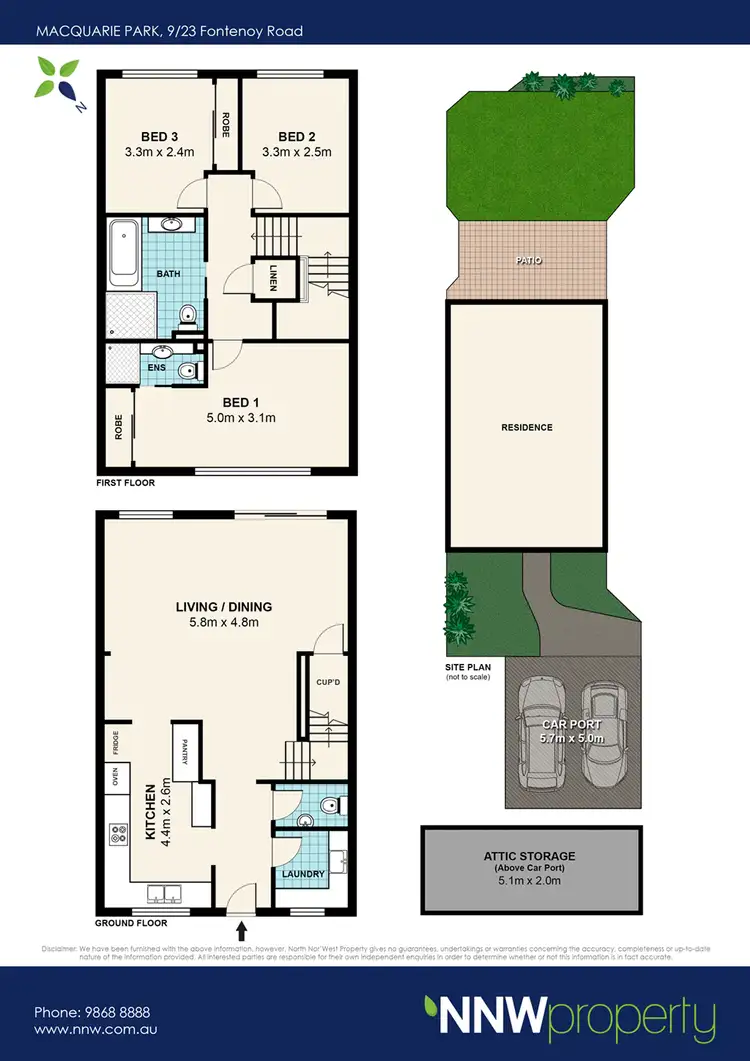 Floorplan of Homely townhouse listing, 9/23 Fontenoy Road, Macquarie Park NSW 2113