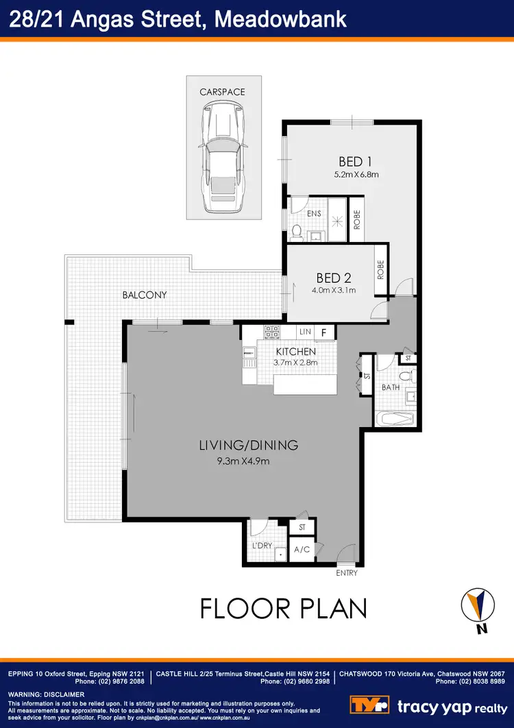 Floorplan of Homely apartment listing, 28/21 Angas Street, Meadowbank NSW 2114