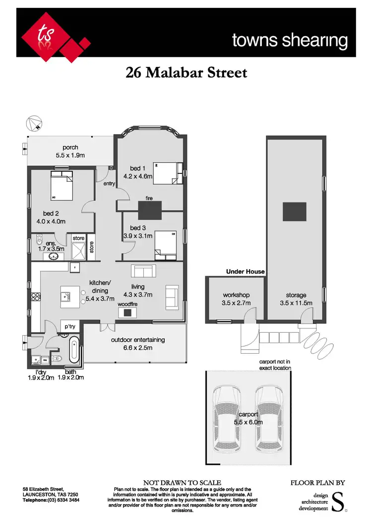 Floorplan of Homely house listing, 26 Malabar Street, East Launceston TAS 7250