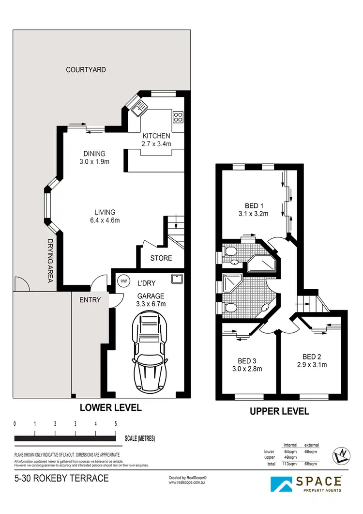Floorplan of Homely townhouse listing, 5/30 Rokeby Terrace, Taringa QLD 4068