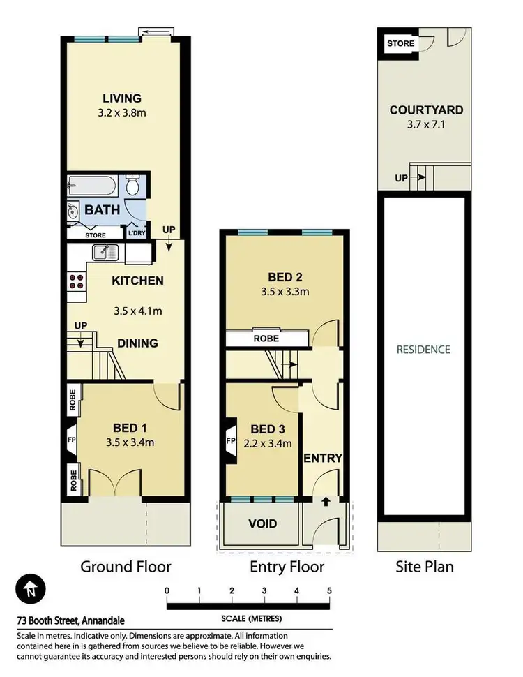 Floorplan of Homely terrace listing, 73 Booth Street, Annandale NSW 2038