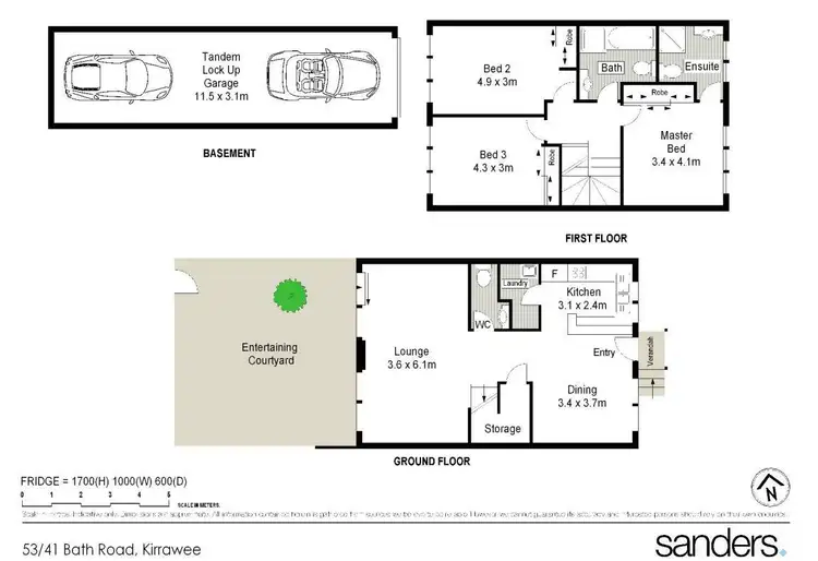 Floorplan of Homely townhouse listing, 53/41 Bath Road, Kirrawee NSW 2232