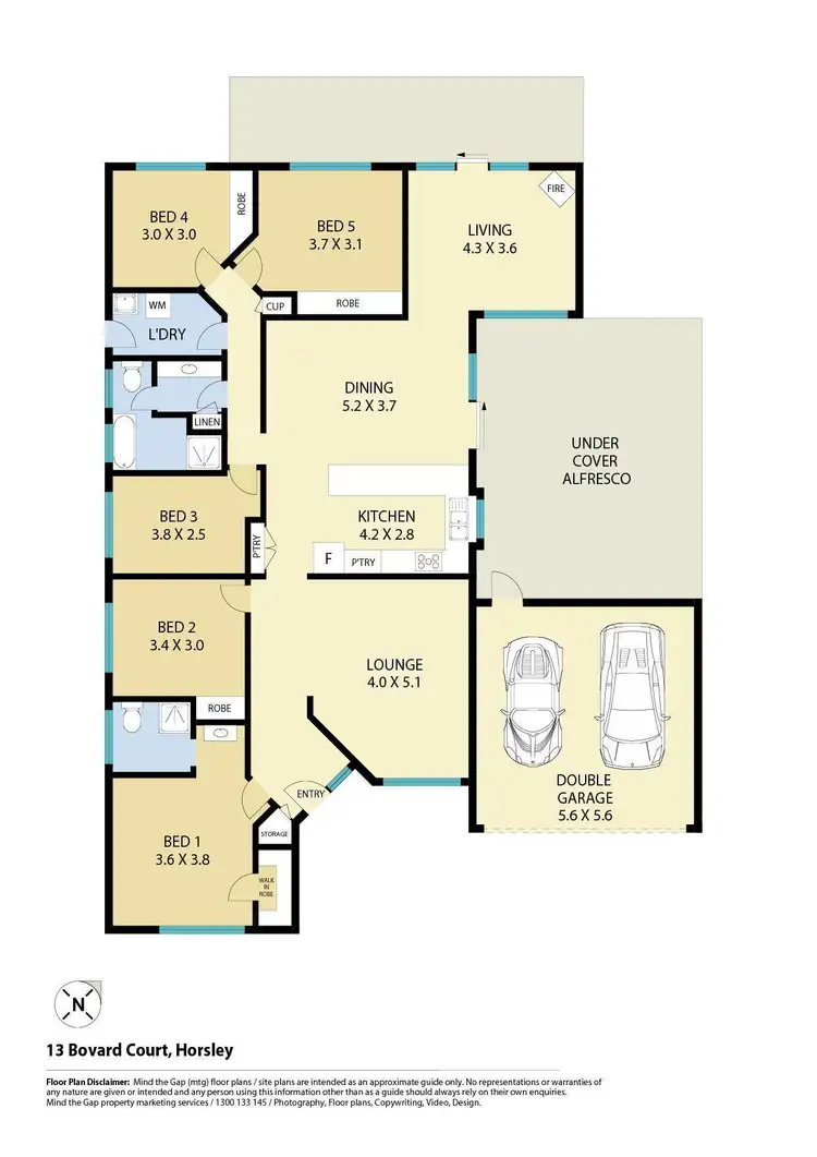 Floorplan of Homely house listing, 13 Bovard Court, Horsley NSW 2530