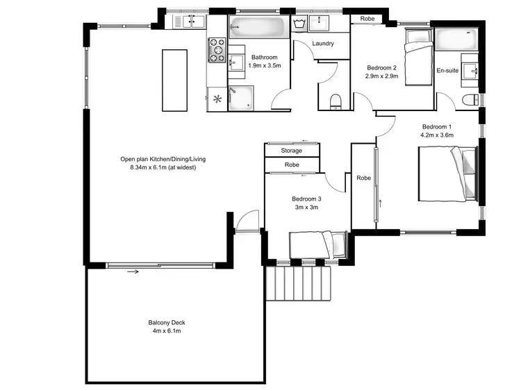 Floorplan of Homely house listing, 74A Francis Street, North Ipswich QLD 4305
