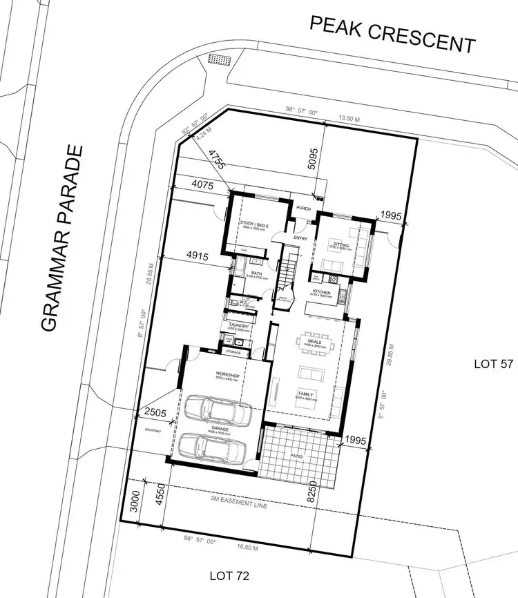 Floorplan of Homely land listing, LOT 56, 2 Peak Crescent, Wantirna VIC 3152