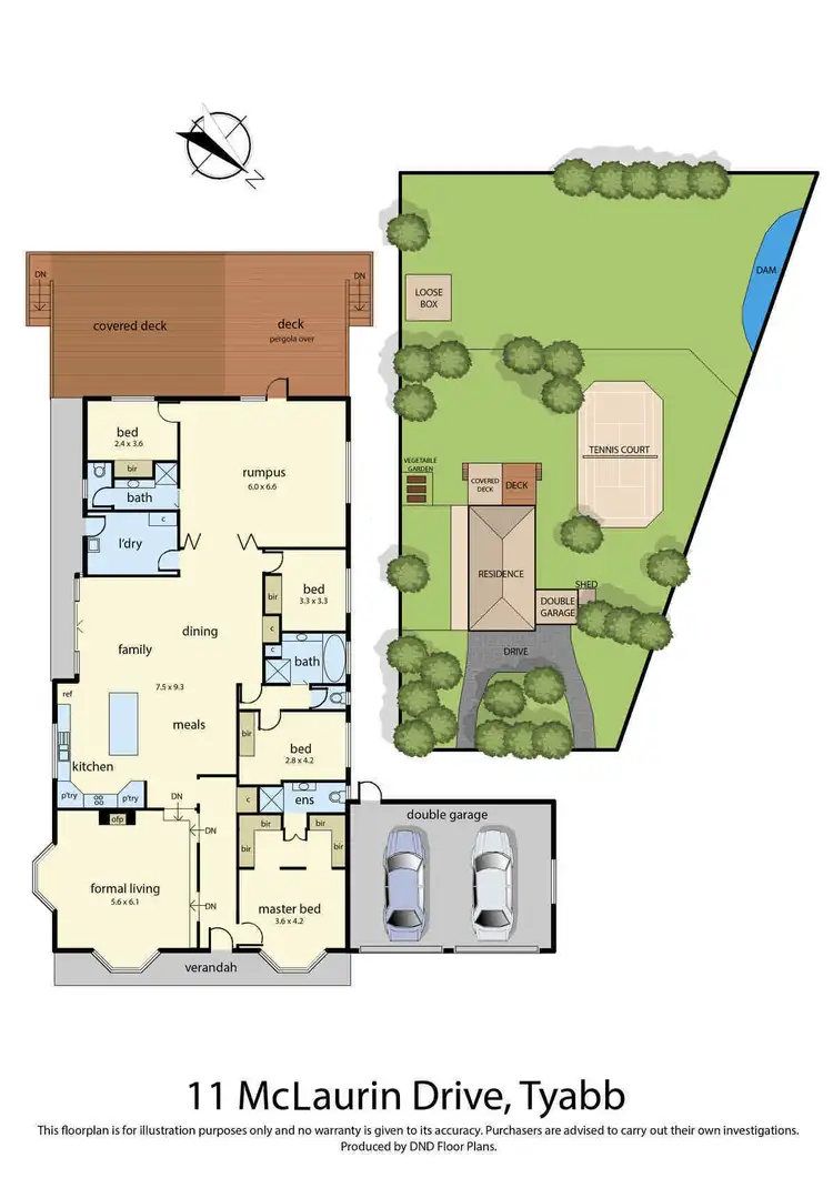 Floorplan of Homely house listing, 11 McLaurin Drive, Tyabb VIC 3913
