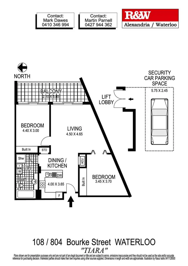 Floorplan of Homely apartment listing, 108/804 Bourke Street, Waterloo NSW 2017
