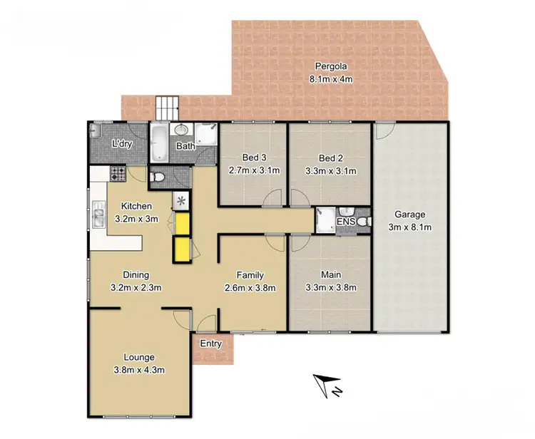 Floorplan of Homely house listing, 8 Monti Place, North Richmond NSW 2754
