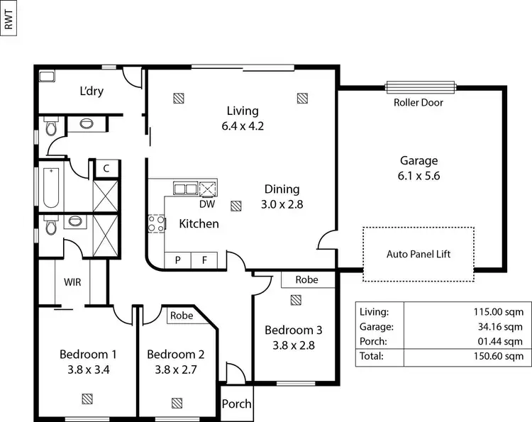 Floorplan of Homely house listing, 23A Turnbull Close, Enfield SA 5085