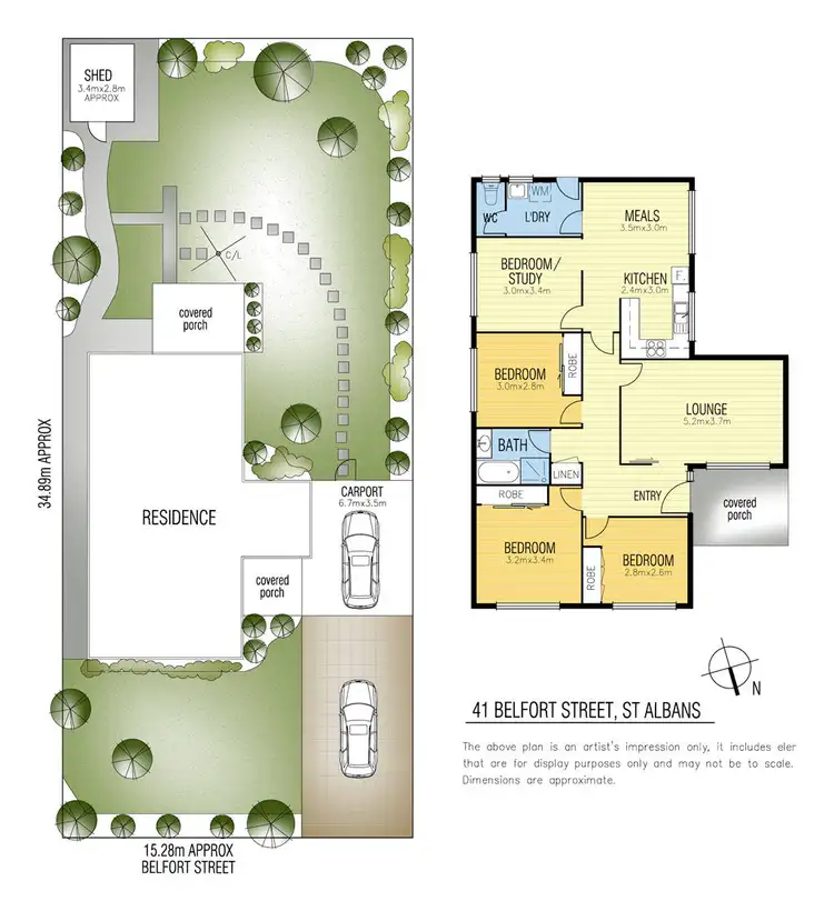 Floorplan of Homely house listing, 41 Belfort Street, St Albans VIC 3021