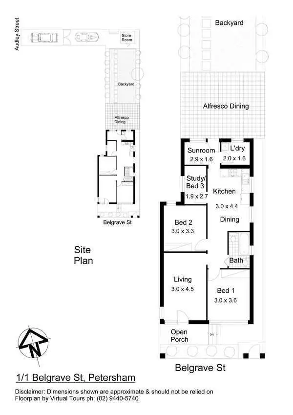 Floorplan of Homely house listing, 1/1 Belgrave Street, Petersham NSW 2049