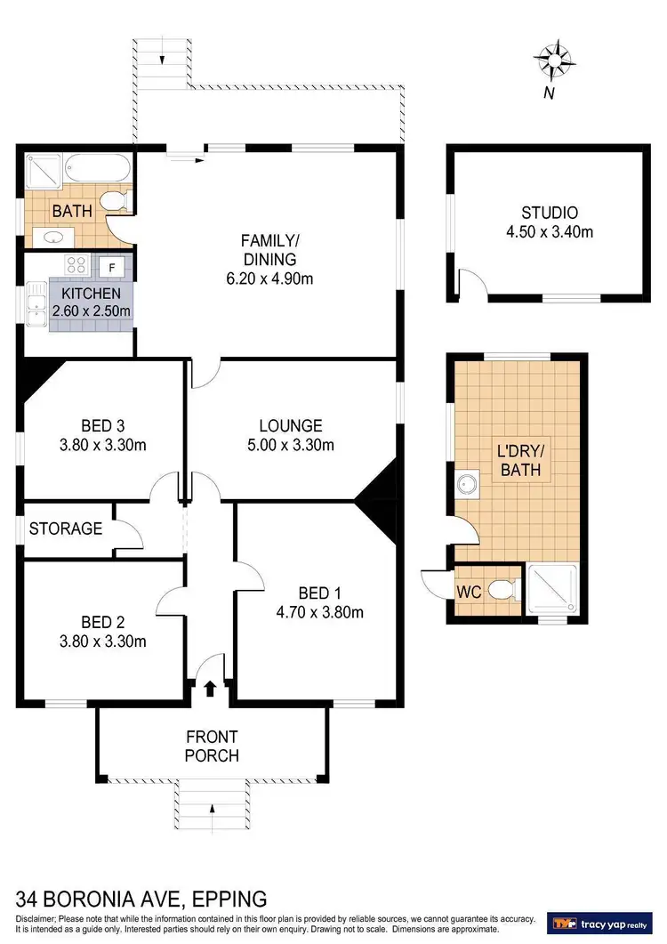 Floorplan of Homely house listing, 34 Boronia Avenue, Epping NSW 2121