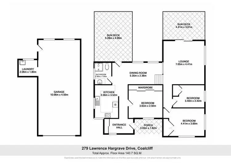 Floorplan of Homely house listing, 279 Lawrence Hargrave Drive, Coalcliff NSW 2508