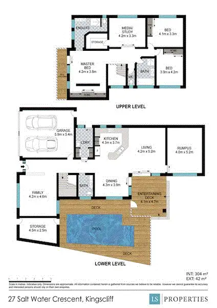 Floorplan of Homely house listing, 27 Salt Water Crescent, Kingscliff NSW 2487