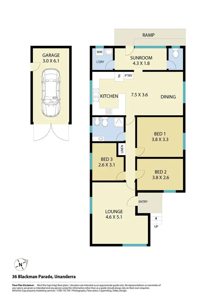 Floorplan of Homely house listing, 36 Blackman Parade, Unanderra NSW 2526