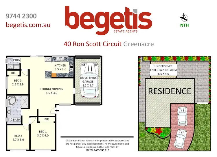 Floorplan of Homely house listing, 40 Ron Scott Circuit, Greenacre NSW 2190