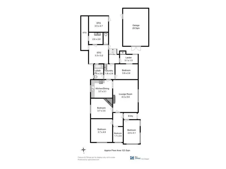 Floorplan of Homely house listing, 155 Hopkins Street, Moonah TAS 7009