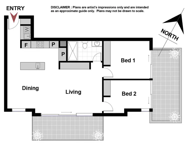 Floorplan of Homely apartment listing, 135/8 Baudinette Circuit, Bruce ACT 2617