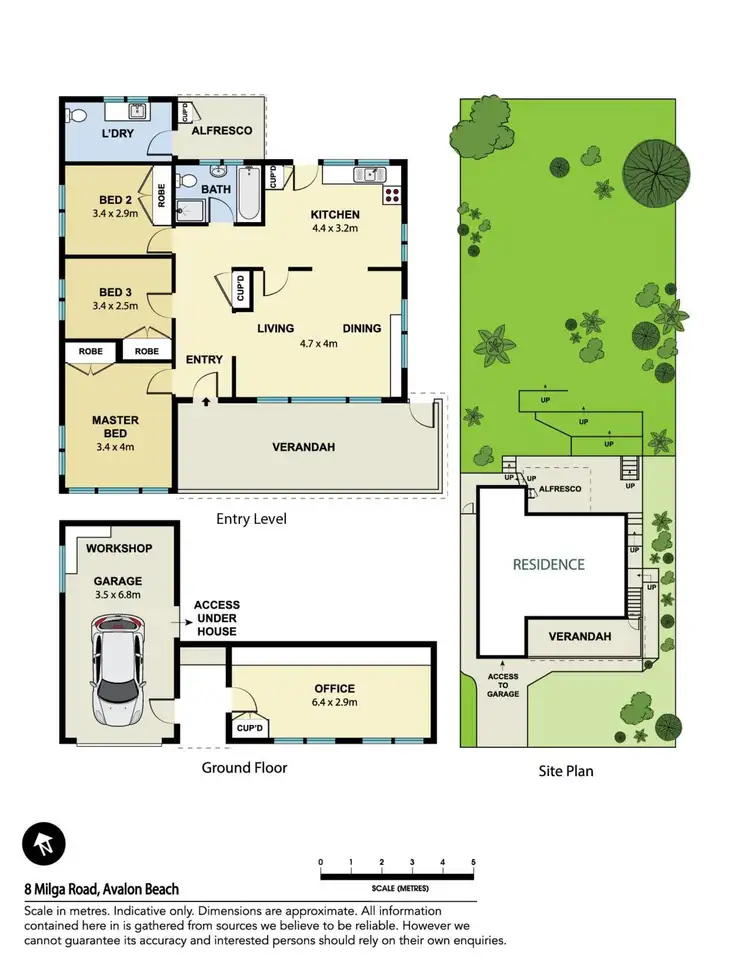 Floorplan of Homely house listing, 8 Milga Road, Avalon Beach NSW 2107