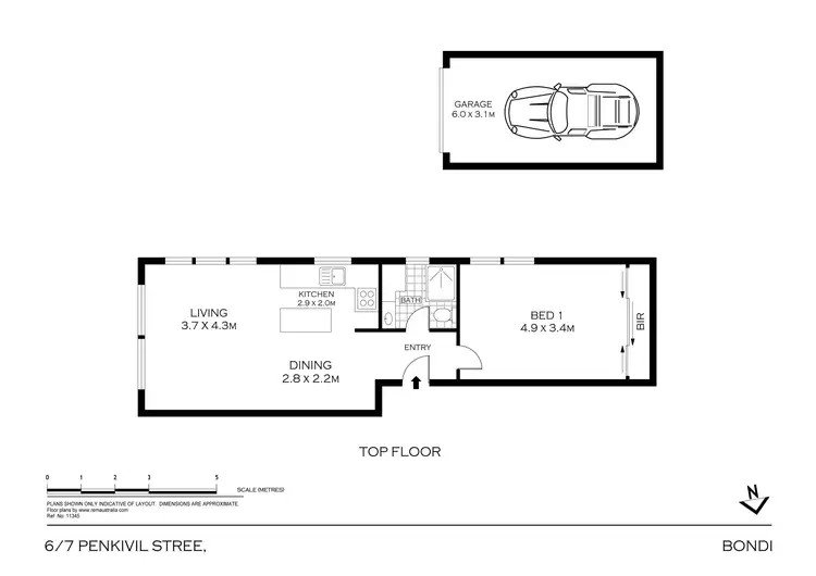 Floorplan of Homely apartment listing, 6/7 Penkivil Street, Bondi NSW 2026