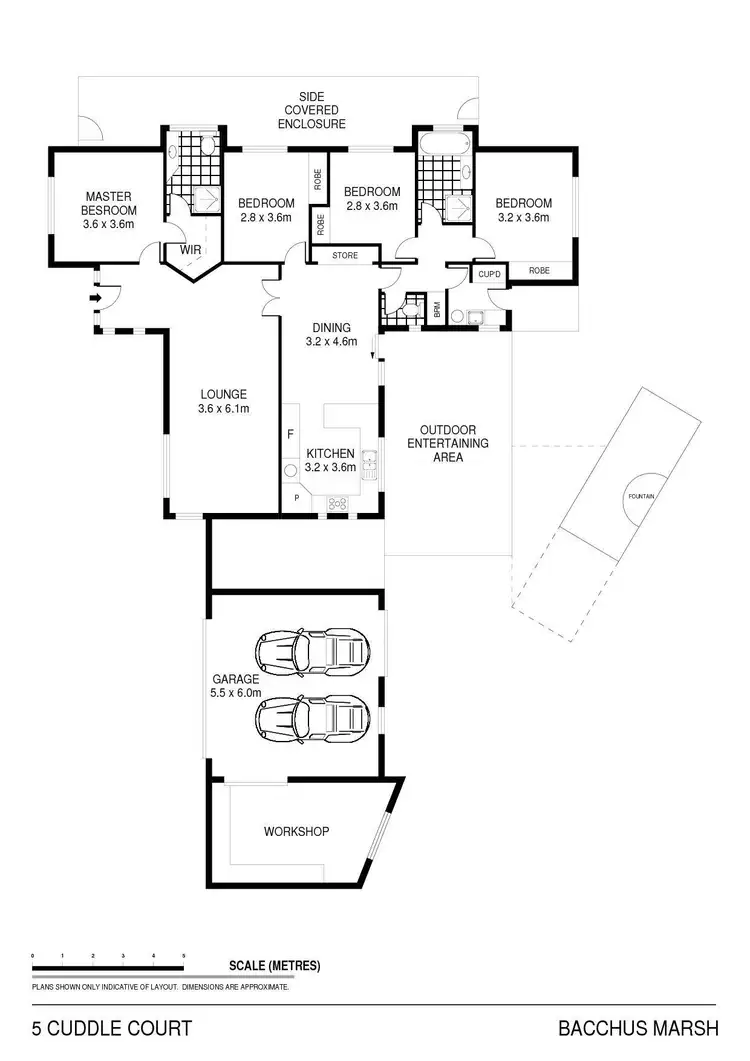 Floorplan of Homely house listing, 5 Cuddle Court, Bacchus Marsh VIC 3340