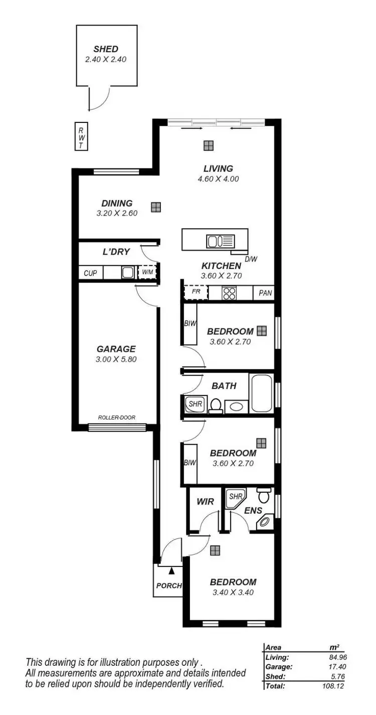 Floorplan of Homely house listing, 37a Wood Street, Kurralta Park SA 5037