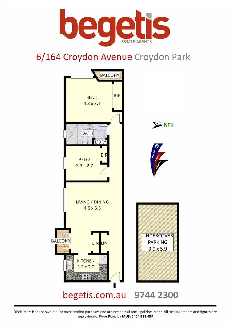 Floorplan of Homely apartment listing, 6/164 Croydon Avenue, Croydon Park NSW 2133
