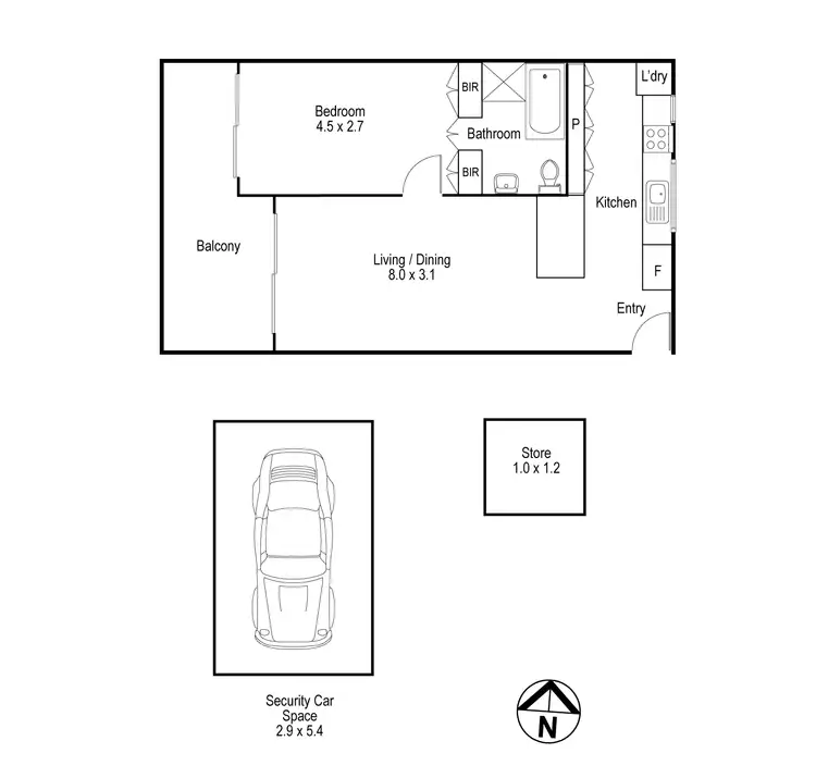 Floorplan of Homely unit listing, 14/2 Andrews Avenue, Bondi NSW 2026