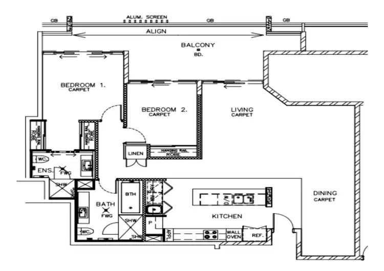 Floorplan of Homely apartment listing, 214/1 Toombul Avenue, Miami QLD 4220