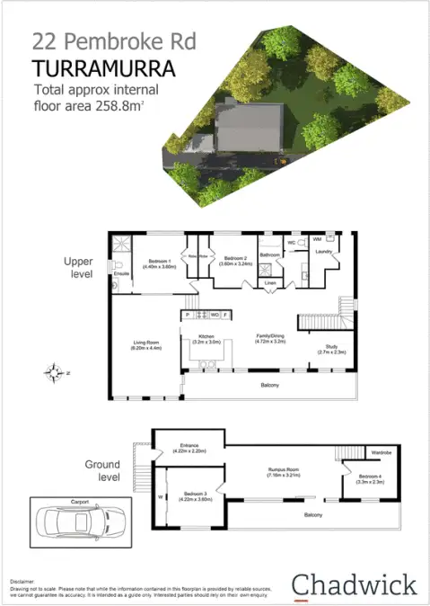 Floorplan of Homely house listing, 22 Pembroke Avenue, Turramurra NSW 2074