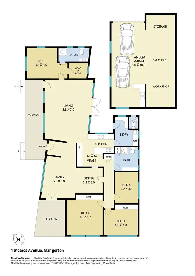 Floorplan of Homely house listing, 1 Meares Avenue, Mangerton NSW 2500