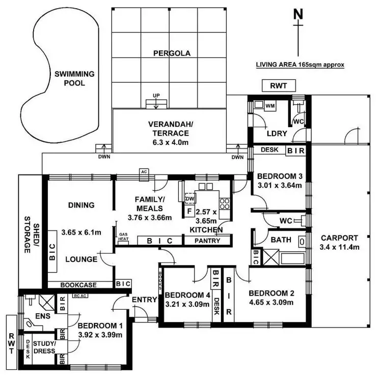Floorplan of Homely house listing, 1 Rokeby Road, Torrens Park SA 5062