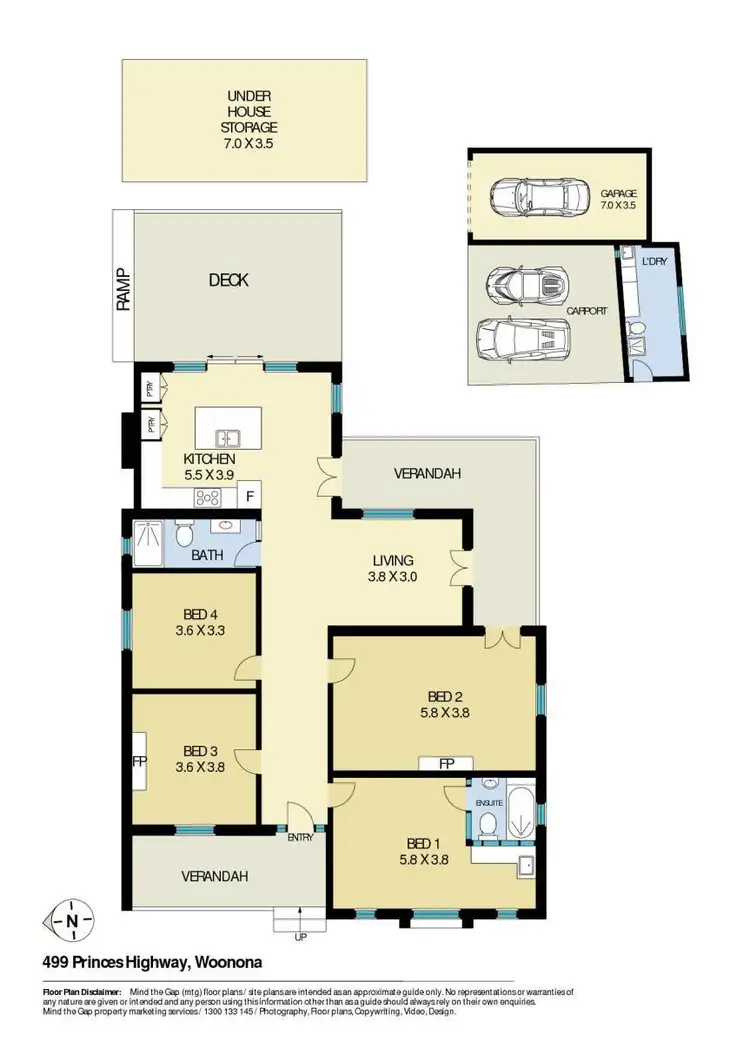 Floorplan of Homely house listing, 499 Princes Highway, Woonona NSW 2517