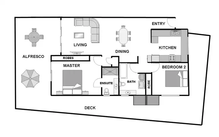Floorplan of Homely apartment listing, 3/2103 Gold Coast Highway, Miami QLD 4220