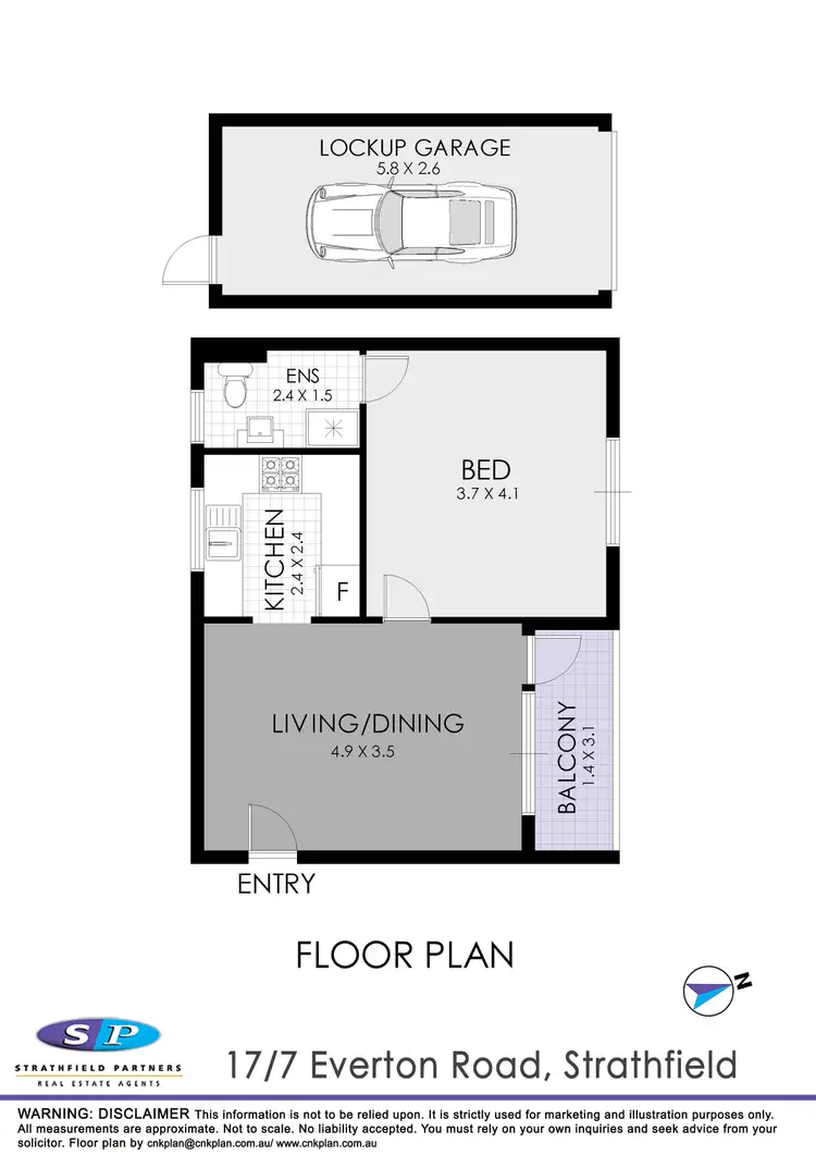 Floorplan of Homely apartment listing, 17/7 Everton Road, Strathfield NSW 2135