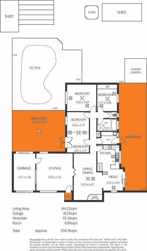 Floorplan of Homely house listing, 7 Scenic Way, Ridgehaven SA 5097
