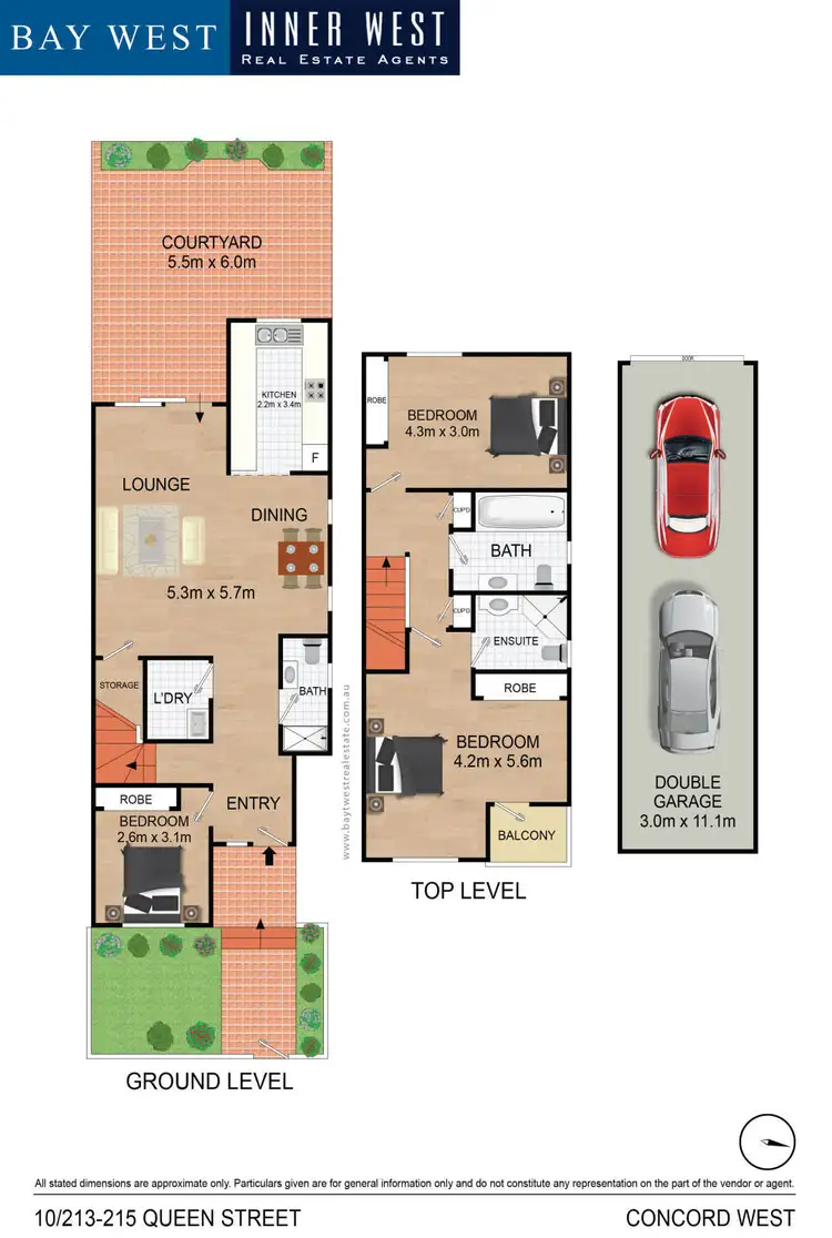 Floorplan of Homely townhouse listing, 10/213 - 215 Queen Street, Concord West NSW 2138