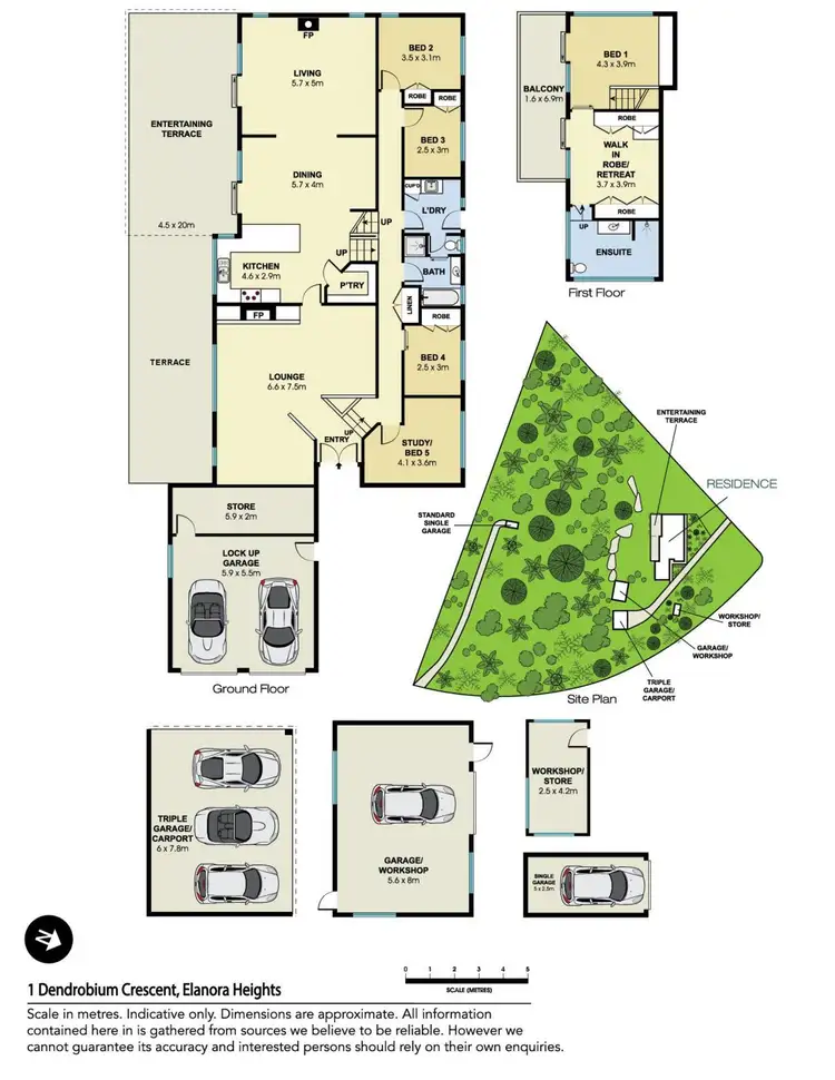 Floorplan of Homely house listing, 1 Dendrobium Crescent, Elanora Heights NSW 2101